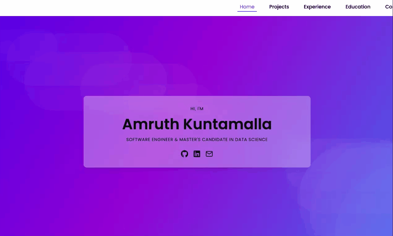 Artistic portfolio design